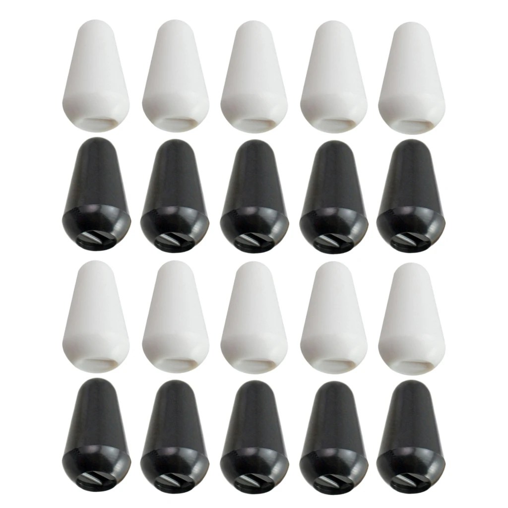 20 Pieces Toggle Switches Knobs Tip Cap Buttons for Electric Guitar Parts