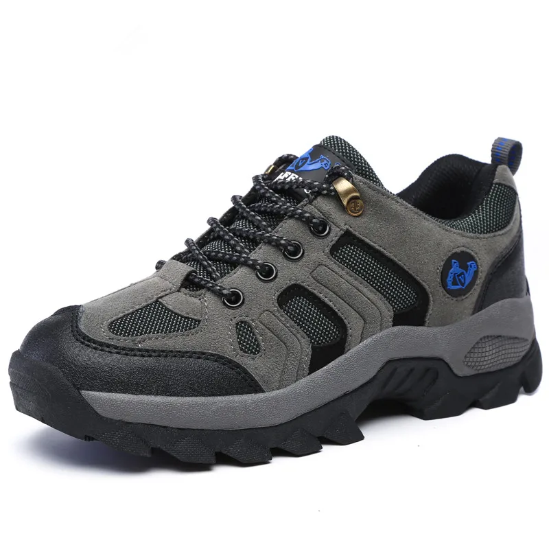 Плюс бархатные уличные спортивные походные тактические военные мужские ботинки Горные Нескользящие дышащие ботинки для альпинизма - Цвет: gray 206