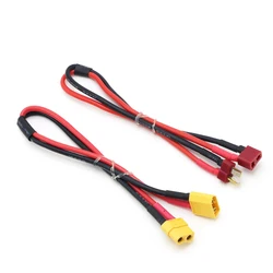 Deans – adaptateur XT60/T vers connecteur mâle, 14awg, rallonge de 30cm, pour batterie RC Lipo 