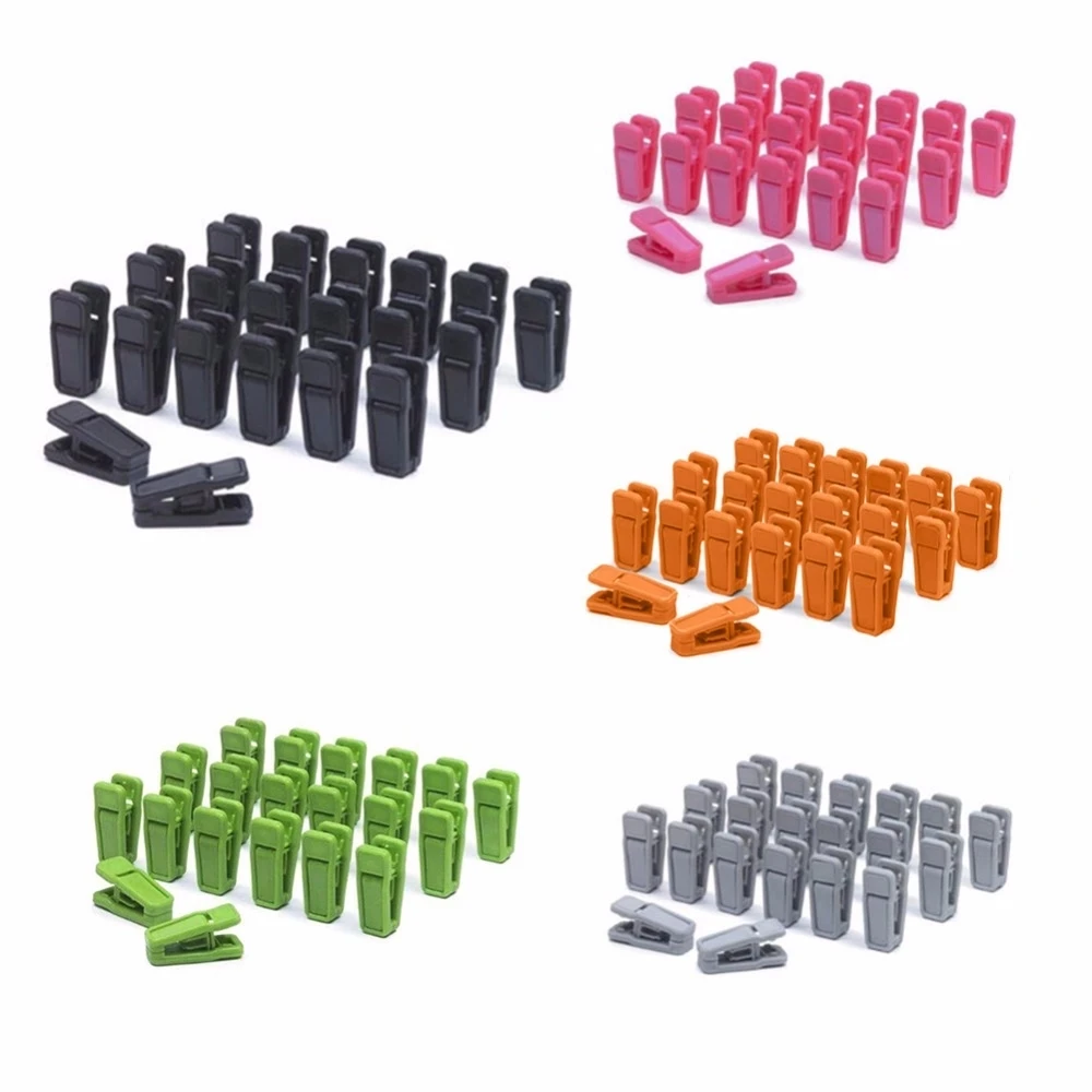 20x Heavy Duty Plastic Laundry Clothes Pins Color Hanging Pegs Clips HU 