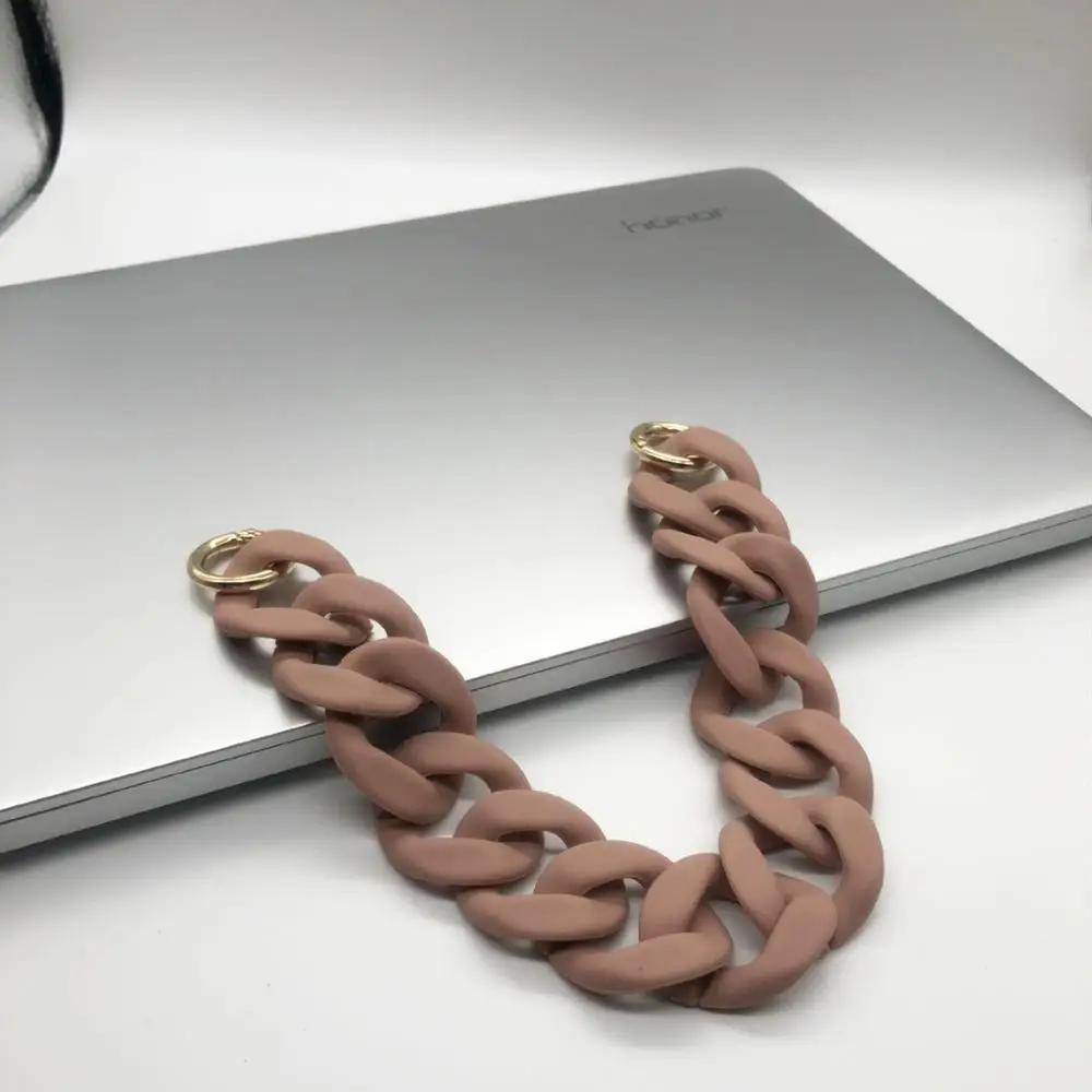 100cm Pink Горячая 30 см 40 см 100 см Акриловые цепочки из полимера пластиковые цепи для сумок принимаем изготовление на заказ длина - Цвет: 100cm Pink