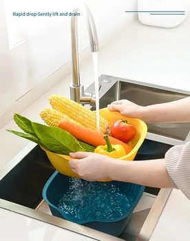 

Double-layer Kitchen Sink Strainer Drain Vegetable Fruite Drainer Basket Suction Cup Sponge Holder Storage Rack Sink FilterShelf