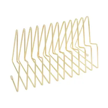 

11 Grid File Storage Shelf Book Stand Retractable Nordic Wrought Iron Storage L41F