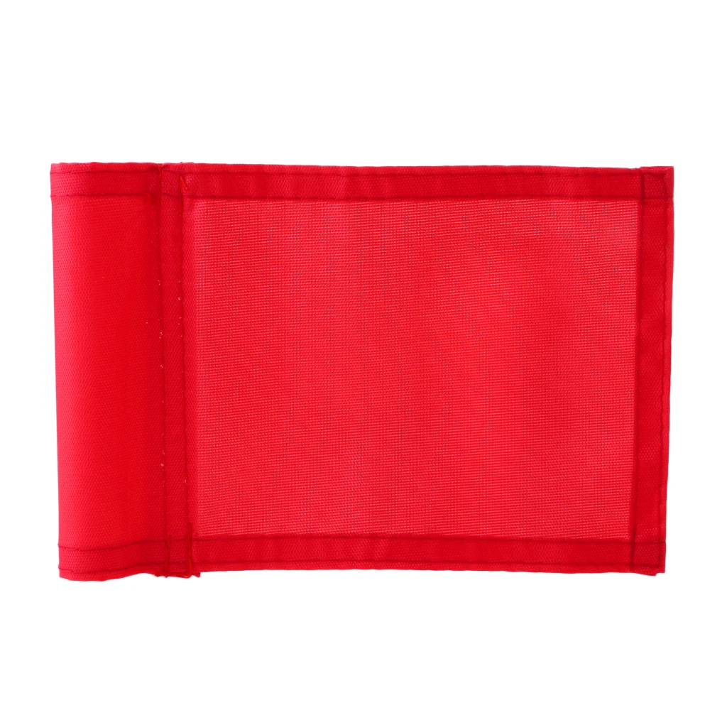 Golf Flag - 18x13cm Nylon Pin Flag for Backyard Driving Range Training and Practice - Choice of Colors