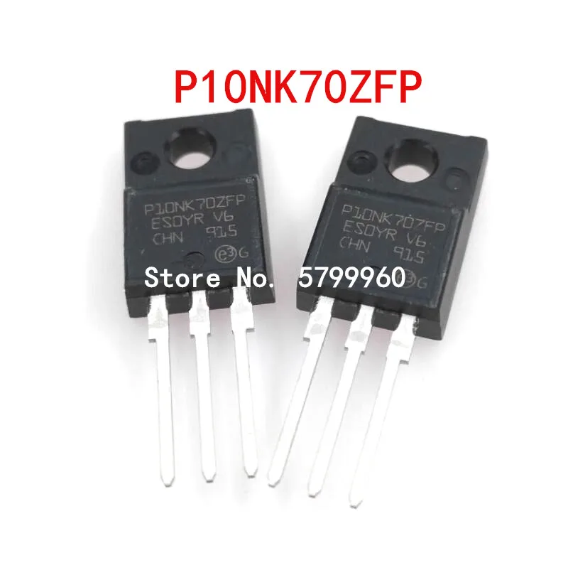 Транзистор 10 шт./лот P10NK70ZFP STP10NK70ZFP ST TO-220F 700 в | Электронные компоненты и