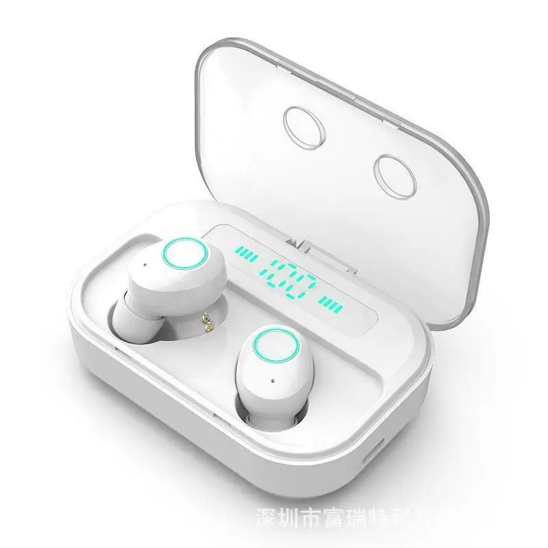 Белый Мини TWS Беспроводные Bluetooth 5,0 наушники спортивные музыкальные наушники с шумоподавлением игровое устройство - Цвет: Белый
