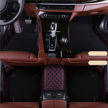 

Custom car floor mats Double layer car mats for Lincoln All Models Navigator MKZ MKS MKC MKX MKT car accessorie auto styling