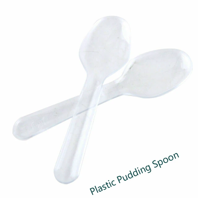 Mini cuillères en plastique Transparent 400 pièces, cuillères à couverts  jetables pour gelée crème glacée Dessert