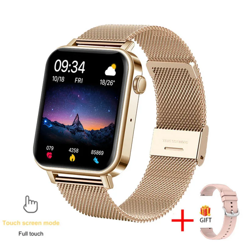 2022 Bluetooth Call Smart Watch Women Custom Dial Watches Men Heart Rate Blood Pressure Menstrual Period Measurement Smartwatch 