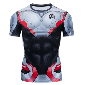 

Spiderman Hero Expedition War 3D Printed Compression Shirt Short Sleeve Tight T-shirt Marvel Avengers Cosplay Costume kid Tshirt
