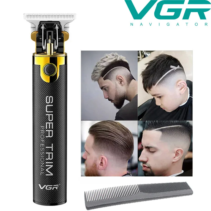 

VGR 3 IN 1 Cordless Hair Clipper Hair Trimmer For Men Wireless Portable Hair Clipper Barber Tool To Send Hair Cutting Comb