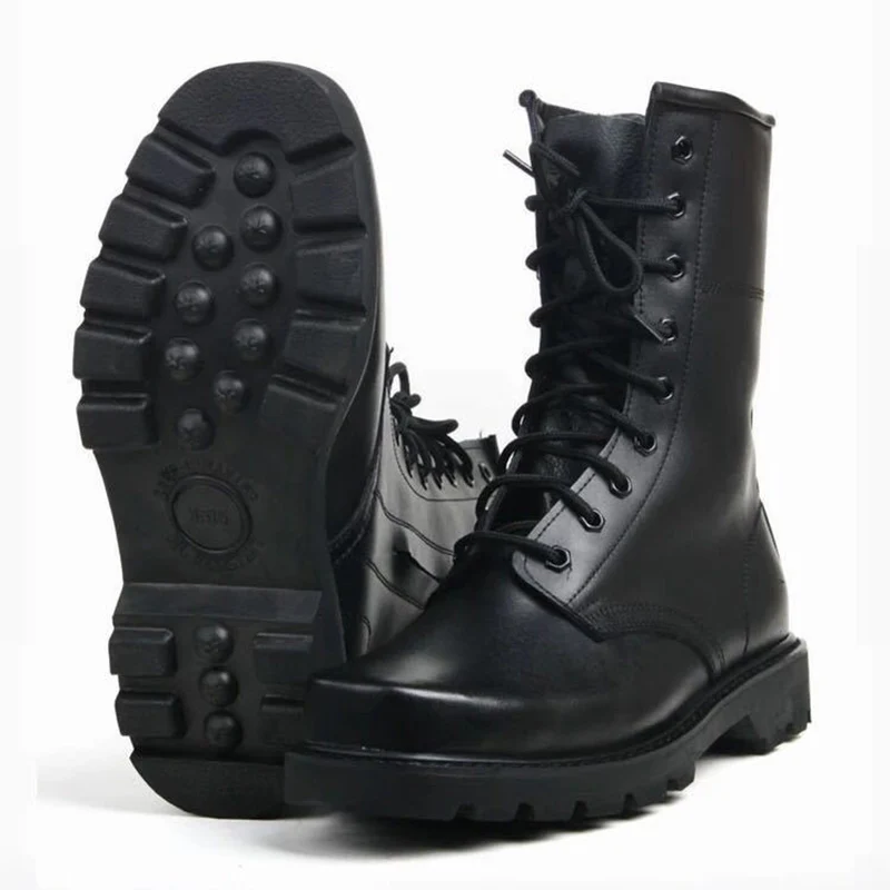 Online UPUPER Combat Männer Stiefel Winter Schuhe Männer Military Stiefel Wasserdicht Leder Armee Stiefel Männer Sicherheit Arbeit Schuhe Männer 2019
