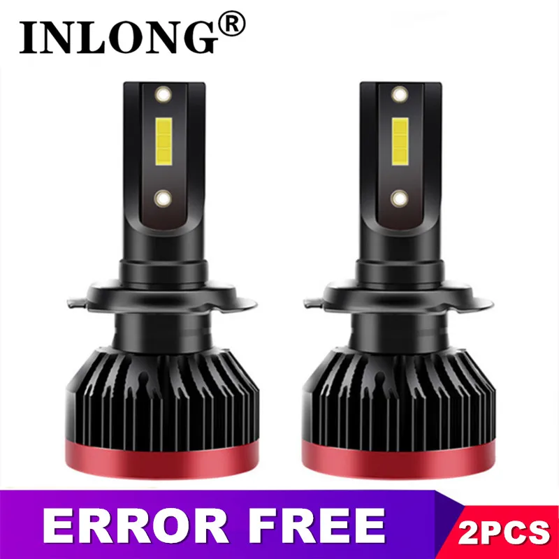 

2x H7 LED Error Free Canbus H11 H4 Hi/Lo H1 H8 H9 HB3 HB4 9006 9005 Car Headlight Bulbs 5500K 6000K CSP 12000LM Auto Fog Lights