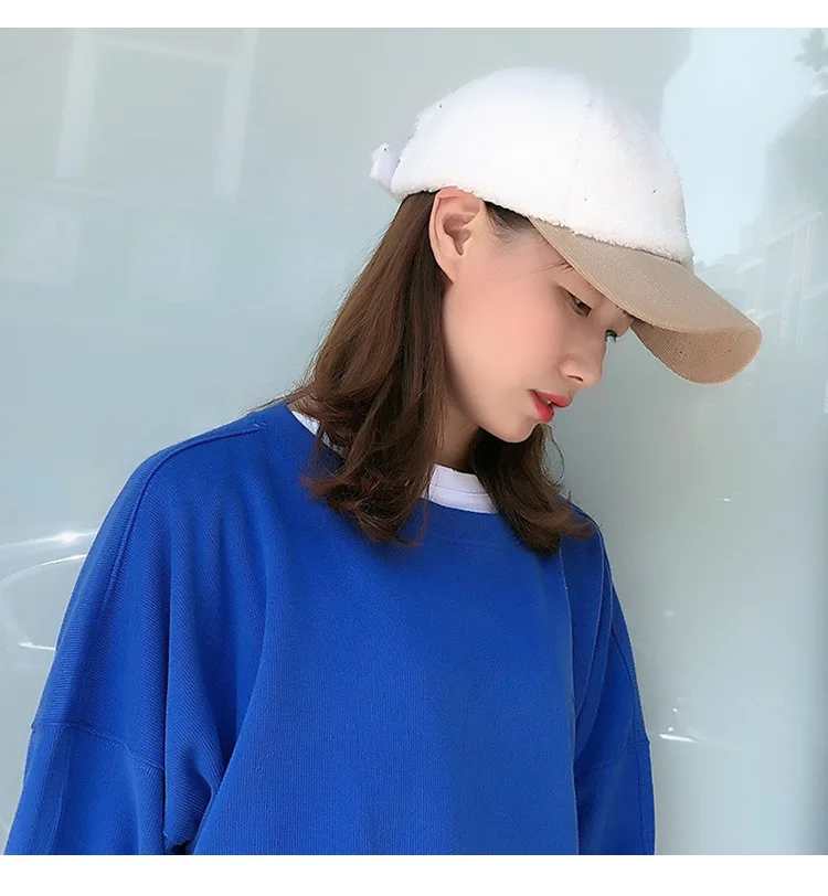 Autumn And Winter Fashion New Woolen Solid Color Cap Korean Version Of The Outdoor Casual Fashion Wild Warm Baseball Cap