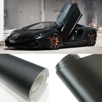 

Car Matte Black Wrap Body Color Film Sheet Universal DIY Car Sticker50*152 cm Vehicle Body Color Film Vinyl Wrap Roll Sticker