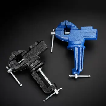 

Table Light Mechanical Clamp-on Bench Table Vise 360 Degree Cast Iron Repair