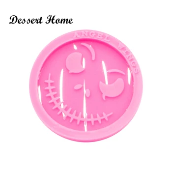 

DY0464 Shiny Resin Jack Clown Mold 2 inch to use like a phone pop socket ,Silicone Mould for Epoxy Resin DIY jewellery making