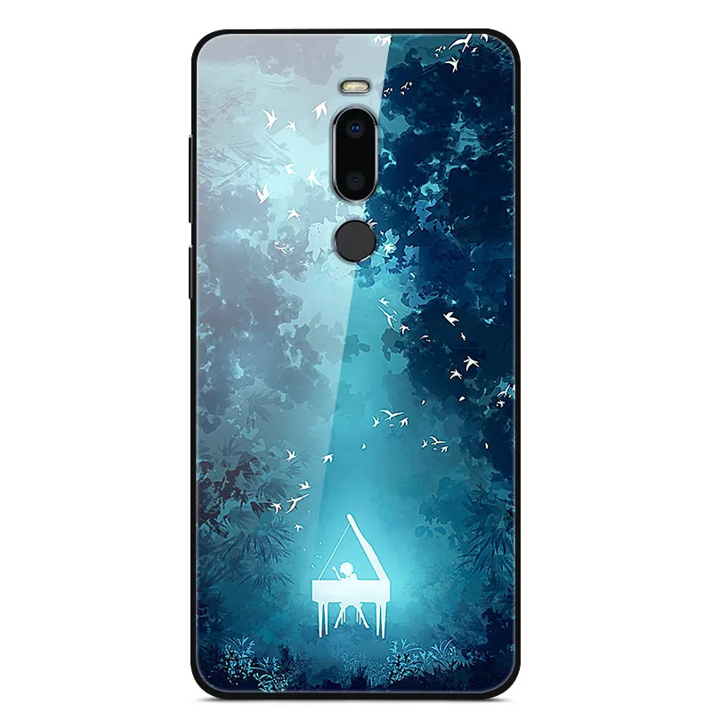 12 Для Miezu M8 чехол 5,7 ''модный роскошный стеклянный Жесткий Чехол для задней панели телефона чехол s для Meizu M8 чехол силиконовый бампер Coque для MeizuM8 M 8 - Цвет: 12