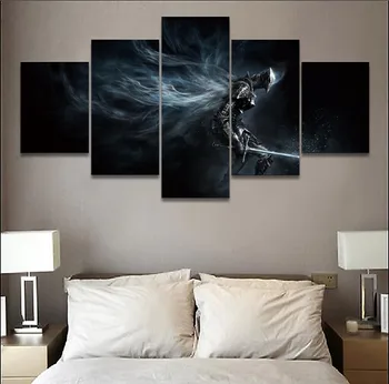 

Canvas Wall Artwork HD Printings 5 Pieces Dark Souls Game Postesr Home Decorative Modern For Living Room Modular Pictures Frame