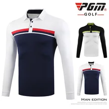 Pgm Мужская спортивная одежда с длинными рукавами рубашки для гольфа быстросохнущая футболка весна осень футболка для игры в гольф Настольный теннис одежда M-XXL