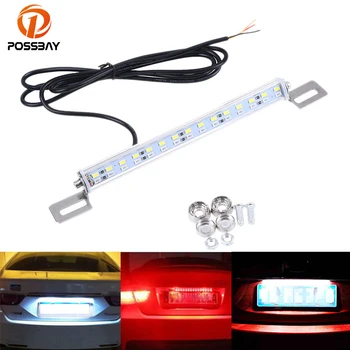 

POSSBAY Universal Car Auto 12V 30 LED Rear Brake Parking Reverse Lights Super Bright Auxiliary License Plate Light Car Styling