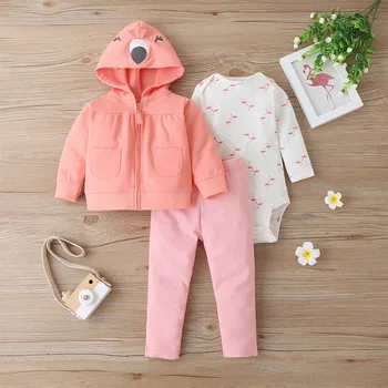 

Carter's 3pcs female baby casual print baby crawling suit Baby Girl Clothes Baby Clothes Newborn Baby Christmas Baby Rompers