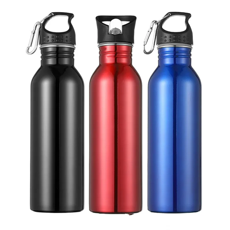 1PC Single Wall 750ml High-capacity Stainless Steel Cycling Camping Outdoor Sports Water Bottle Custom Logo | Дом и сад