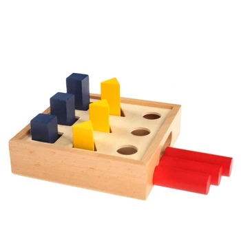 

Boy Montessori Educational Wooden Toys For Children Girl Geometry ladder Toy Baby Development Practice and Senses Toys