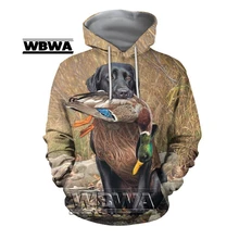 

Men's Hooded Sweatshirt Unisex Streetwear Hoodie Clothes Duck Hunting 3D Printing Pullover Casual Jacket Sportswear