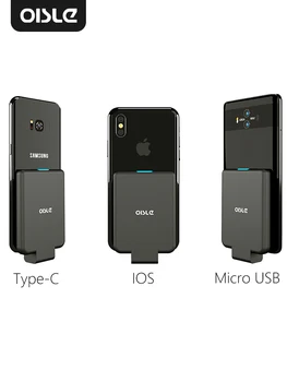 OISLE mini portable external battery charger battery case Power Bank for iPhone X 11 7 8 6s xs 12/Samsung S9/Huawei P30/xiaomi 9 1