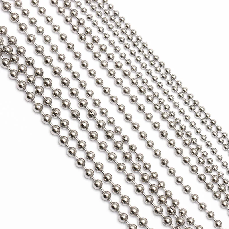 205 Pezzi Connettori A Sfera In Acciaio Inox Per Catene - 5 Misure Per Bracciali, Collane E DIY - Foto 4