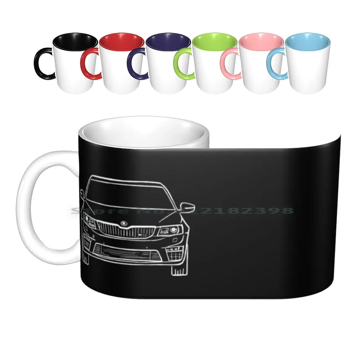 Skoda Octavia Rs Tazze In Ceramica Tazze Da Caffè Tazza Da Tè Al Latte Skoda Octavia Rs Octavia Rs Cars Car Dreamcar Automotive Design