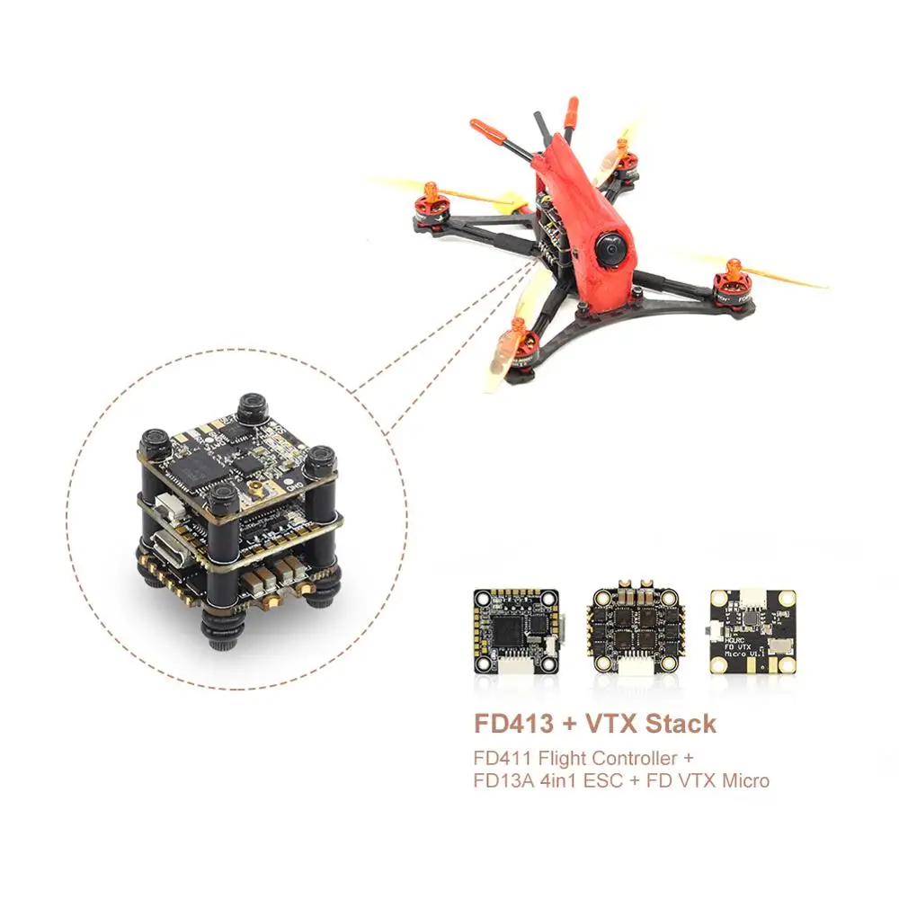 Зубочистка HGLRC Petrel120 Micro RC FPV гоночный Дрон с камерой PNP F411 2 4S управление полетом 13A 4