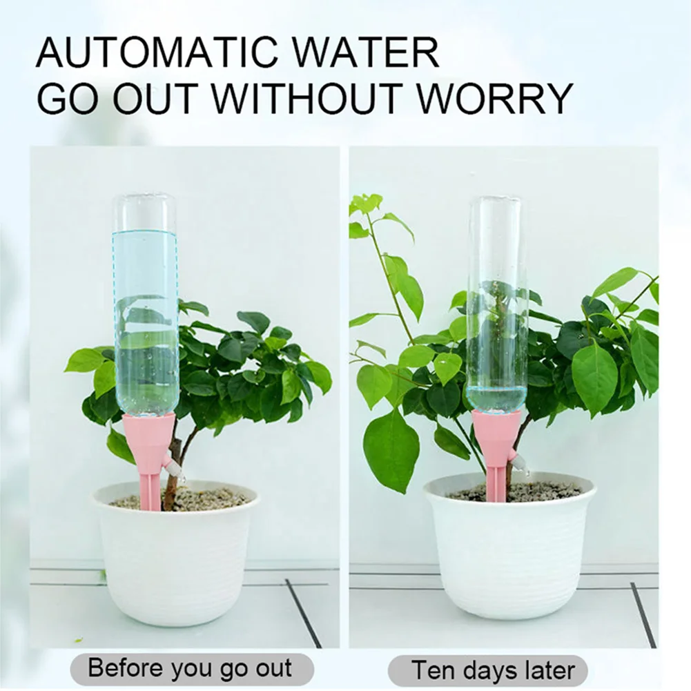 3PCS Drip Irrigation Watering System Automatic Self Watering Spikes Adjustable for Plants Flower Potted Automatic Waterer Tools