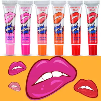 

DIY Liquid Lipstick Maquiagem Batom Rouge A Levre Matte Lip Kit Long Lasting Peel Off Mask Lip Tint Pack TATTOO Waterproof