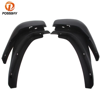 

POSSBAY Car Mudguards Auto Front Rear Wheel Mud Flaps for 2006-2012 Land Rover Range Rover Executive Version Black Mud Guard