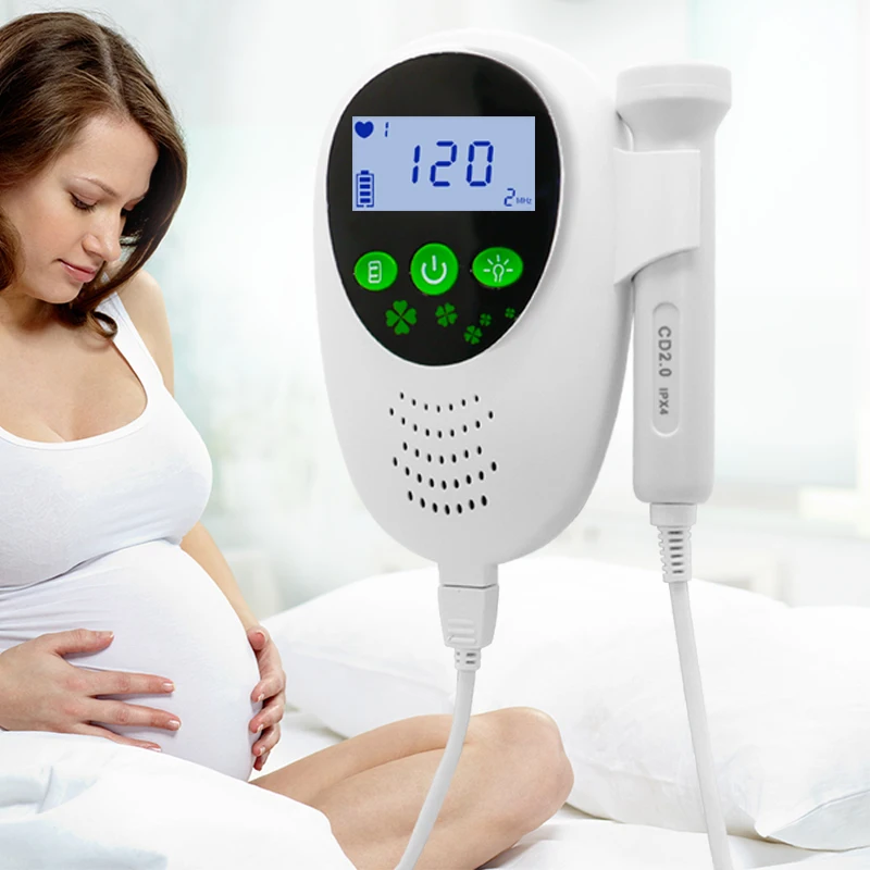 Bebek Iro-39-Leri Uso Domestico Doppler Fetale Tascabile Ad Ultrasuoni Rilevatore Prenatale Baby Heart Beat Rate Monitor Domestico B-Ultrasound