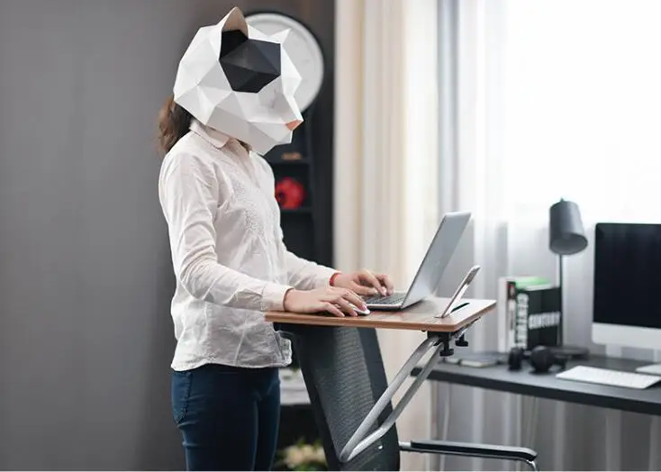 Portable Laptop Desk Small Reading Table Standing Work Table Fixed