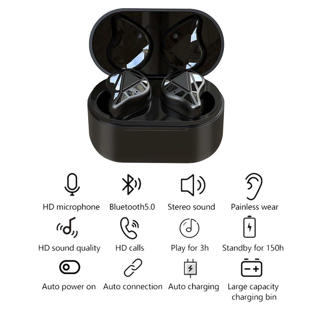 Мини 3D звук двойной HD микрофон Handfree Bluetooth 5,0 наушники стерео T8 беспроводные гарнитуры наушники для iPhone Xiaomi