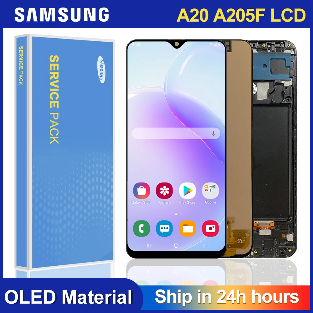 Super AMOLED 6.4'' A20 LCD For SAMSUNG Galaxy Samsung A205 A205F SM-A205F Display Touch Screen Digitizer Replacement | Мобильные