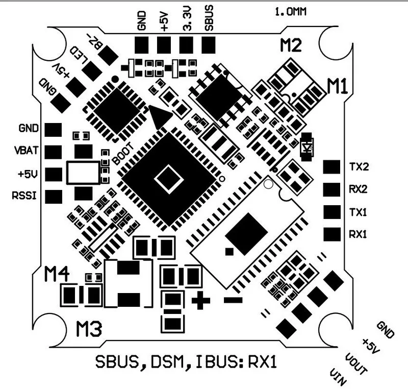 JHE SH50A Flight Controller & ESC Combo