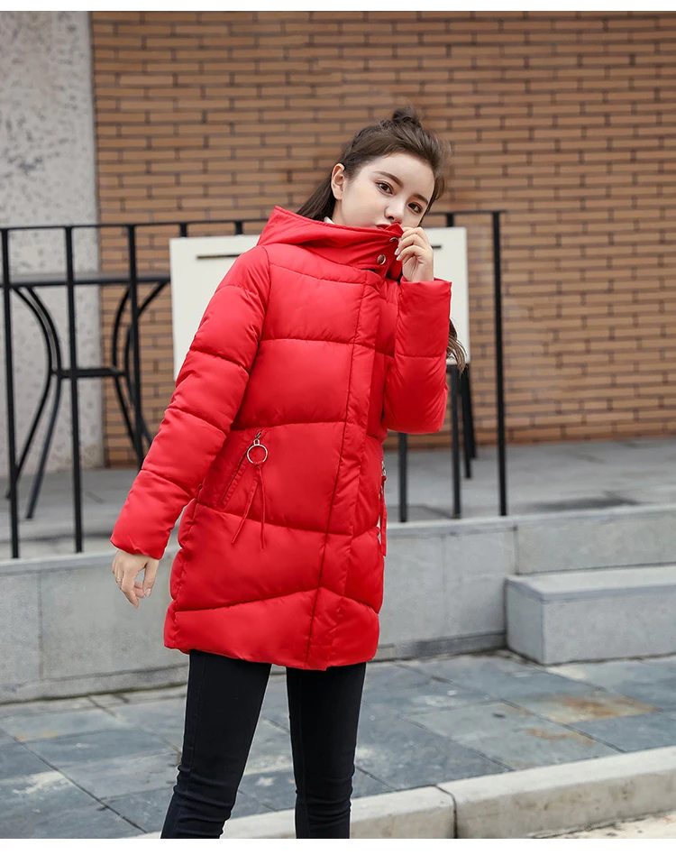 Согласно Nalini, зимнее пальто, хлопковое пальто, женский корейский стиль, свободный крой, BF, для студентов, хлопковая стеганая одежда, средней длины, стиль