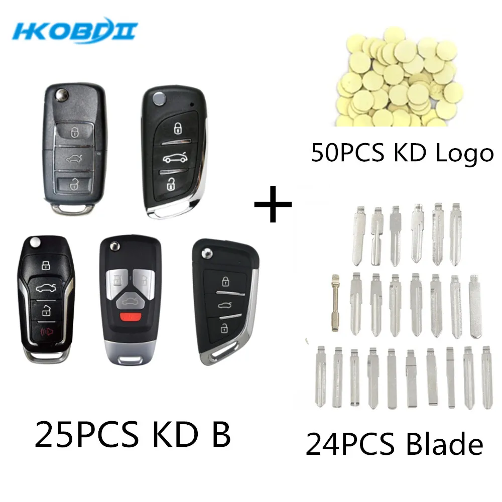 HKOBDII KEYDIY 25 шт. B01/B11/B12-3 + 1/детской 1/B29 24 KD Blade 50 эпоксидный гелевый логотип для X2/KD900