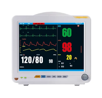 

Portable ICU Patient Monitor Pulse Rate Blood Pressure Temperature Oximeter Health Care Medical Equipment YK8000C Monitor