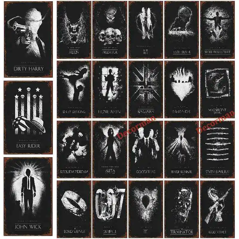 [Mike86] пленка Easy Rider грязный Гарри оловянный знак винтажные настенные постеры