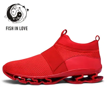 

FISH IN LOVE Fashion Men's Casual Shoes, Lightweight Breathable, Elastic Soles Men Shoes Off White Shoes Brand Zapatos GY24