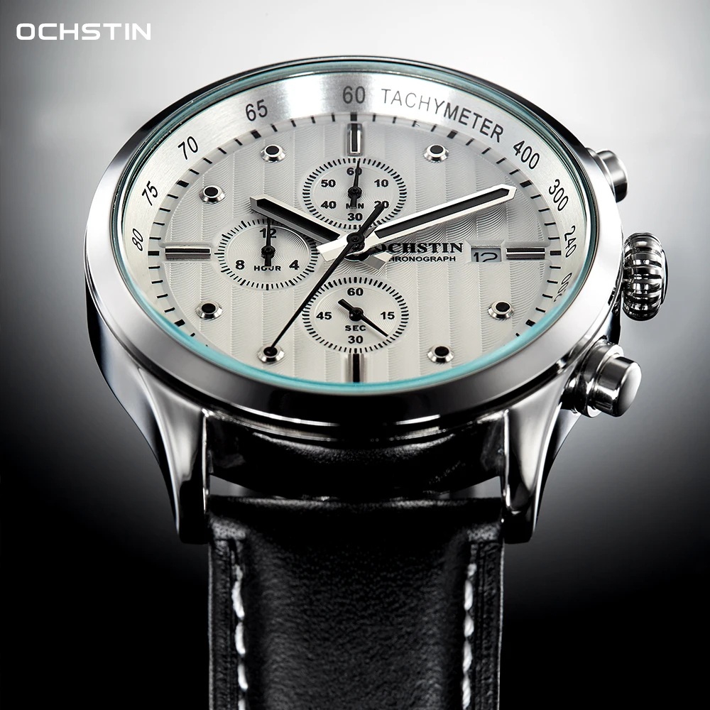 2023 NEW OCHSTIN Men Watch Luxury Waterproof Luminous Chronograph Date Man Wristwatch Military Quartz Men's Watches High Quality