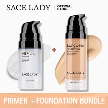 

SACE LADY Face Primer Makeup Set Liquid Foundation Cream Waterproof Matte Base Natural Concealer Oil Control Cosmetic Wholesale