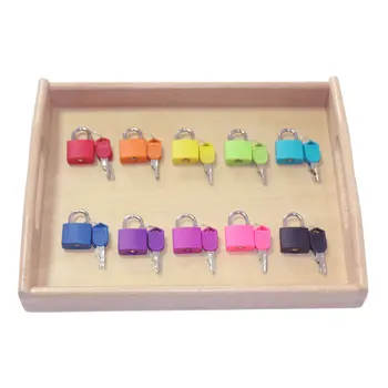 

Montessori Teaching Aids Children Early Education Montessori Key Lock Sensory Toy Montessori Color Small Lock Learning Unlocking