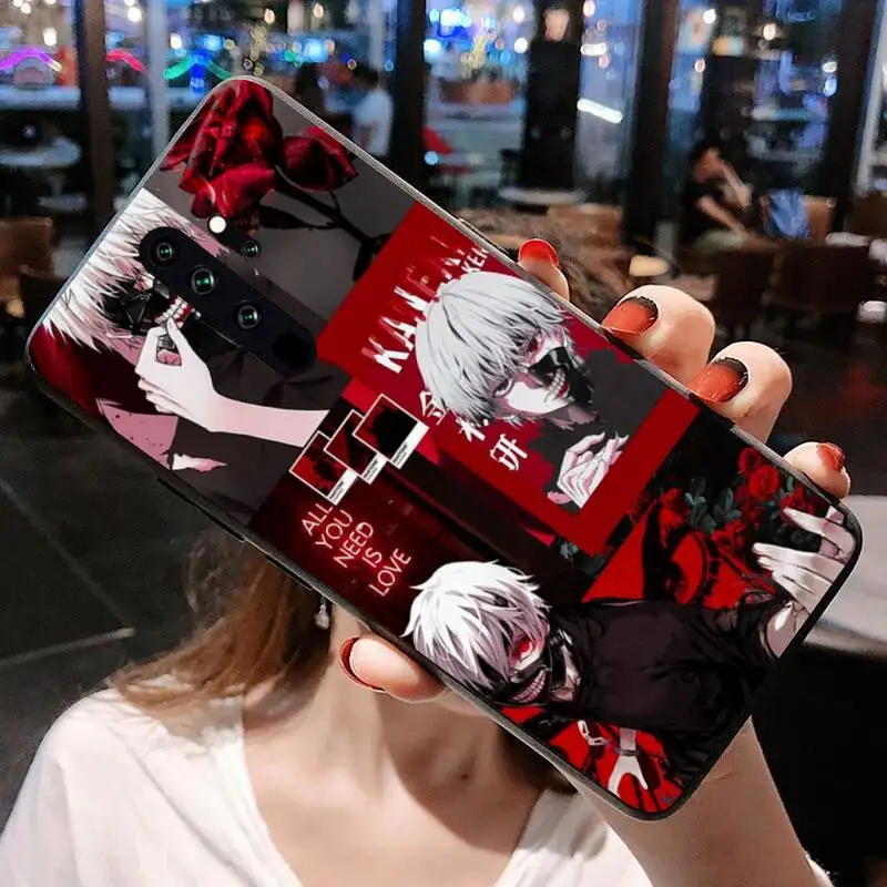 cases for xiaomi blue Tokyo Ghoul Trendy Anime Kaneki Ken Phone Case for Redmi 9A 8A 7 6 6A Note 9 8 8T Pro Max Redmi 9 K20 K30 Pro phone cases for xiaomi Cases For Xiaomi